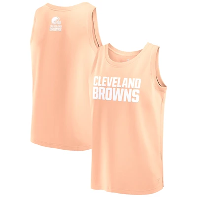 Débardeur Fanatics rose clair Cleveland Browns Elements pour hommes
