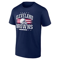 T-shirt Americana Fanatics pour hommes, bleu marine, Cleveland Browns