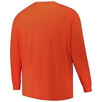 Men's Fanatics  Orange Cleveland Browns Big & Tall Vision Long Sleeve T-Shirt