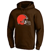 Men's Fanatics Shedeur Sanders Brown Cleveland Browns Big & Tall Name Number Fleece Hoodie