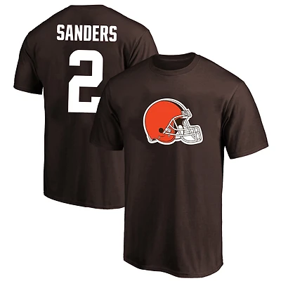 Men's Fanatics Shedeur Sanders Brown Cleveland Browns Big & Tall Name Number T-Shirt