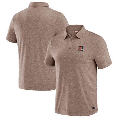 Polo marron à quatre points Cleveland Browns pour homme de J. Palmer