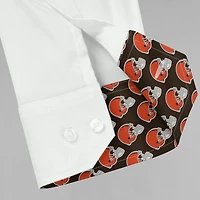Men's J. Palmer White Cleveland Browns Man-In-Motion Long Sleeve Button-Up Dress Shirt