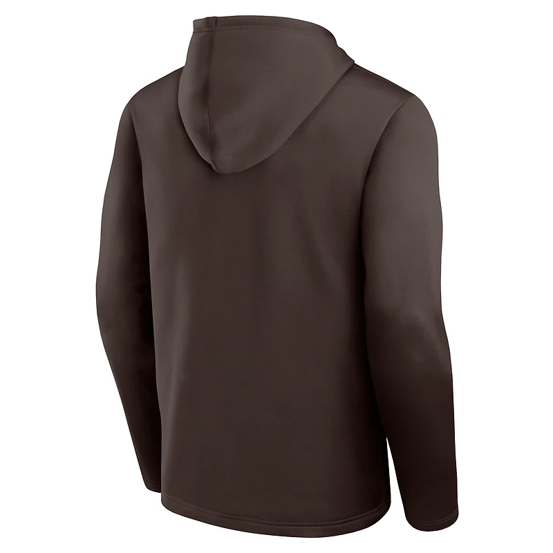 Sweat à capuche Athletic Brown pour homme avec logo des Cleveland Browns Head Start