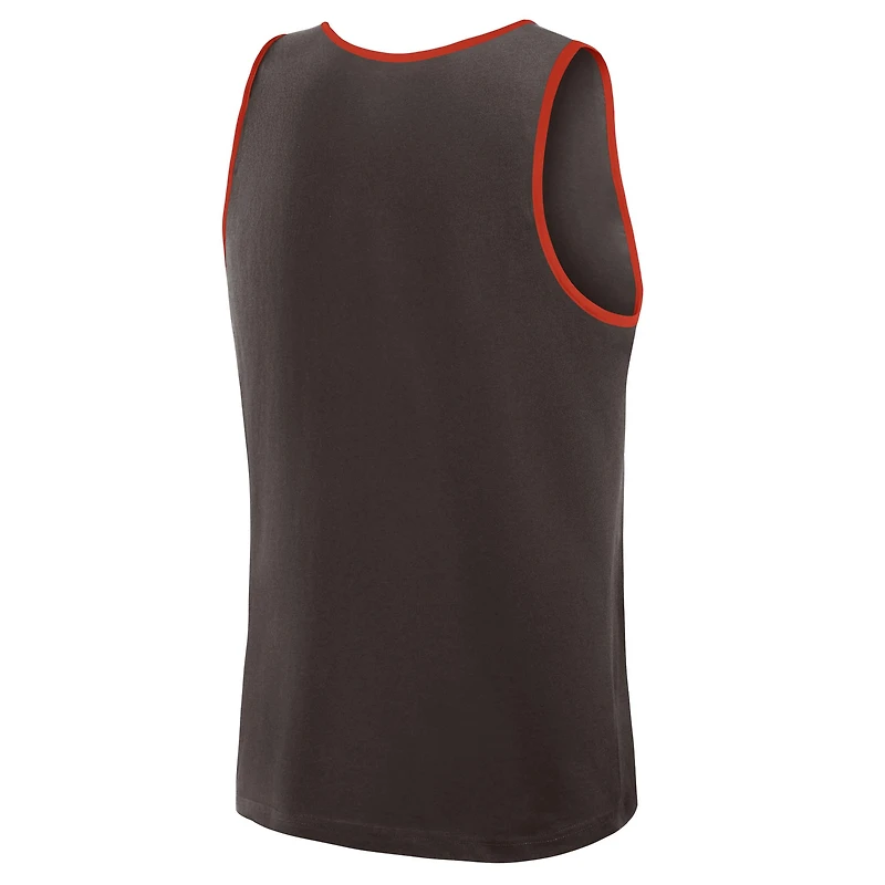 Débardeur marron athlétique pour homme avec logo Cleveland Browns Unmatched Success