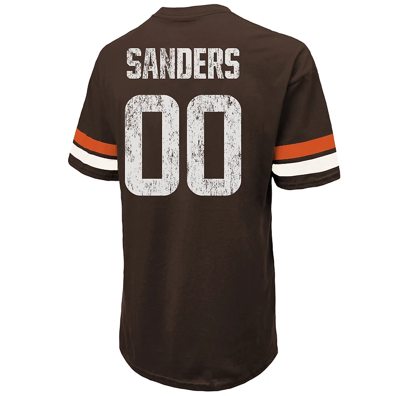 T-shirt surdimensionné Majestic Threads Shedeur Sanders Brown pour homme, édition 2025 de la NFL, Cleveland Browns