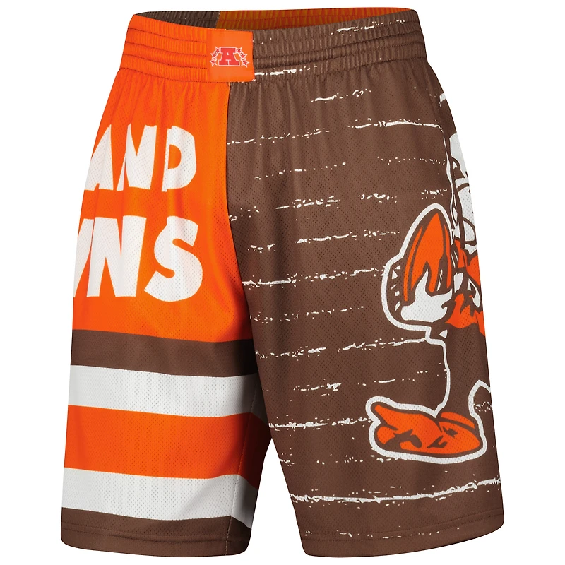 Short Jumbotron 3.0 des Cleveland Browns de Mitchell & Ness pour homme, marron