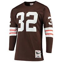 Maillot de joueur retraité authentique Mitchell & Ness Jim Brown Cleveland Browns 1964 pour hommes