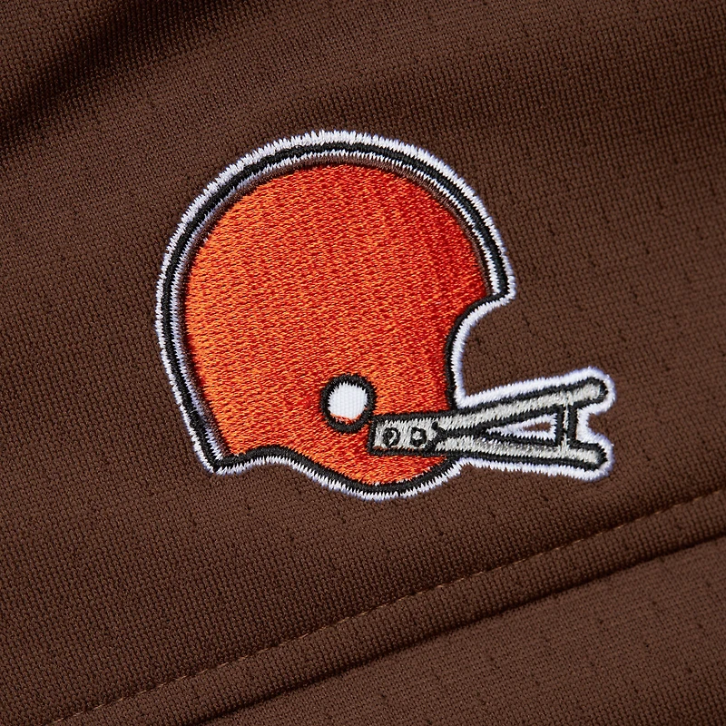 Men's Mitchell & Ness Jim Brown Cleveland Browns Player Name Number Hoodie Legacy Jersey