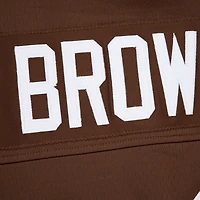 Sweat à capuche pour homme Mitchell & Ness Jim Brown Cleveland Browns Player Name Number Legacy Jersey