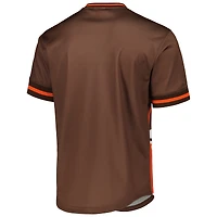T-shirt à encolure en V maille Jumbotron 3.0 orange des Cleveland Browns Mitchell & Ness pour homme