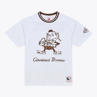 T-shirt Mitchell & Ness blanc Cleveland Browns Arctic pour homme
