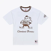 T-shirt Mitchell & Ness blanc Cleveland Browns Arctic pour homme