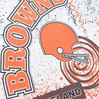 Men's Mitchell & Ness White Cleveland Browns Team Burst Sublimated T-Shirt