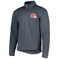 Pull demi-zippé MSX by Michael Strahan pour homme, anthracite, des Cleveland Browns