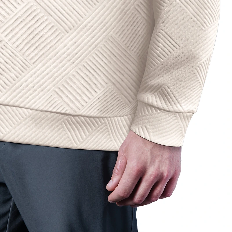 Pull d'entraînement croisé demi-zippé MSX by Michael Strahan pour homme, blanc