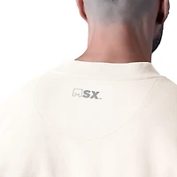 Men's MSX by Michael Strahan  White Cleveland Browns Whiteout Tri-Blend Sweatshirt