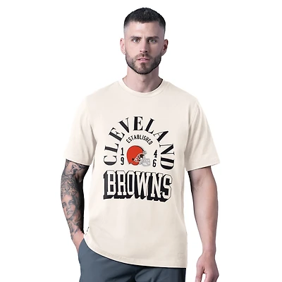 Men's MSX by Michael Strahan White Cleveland Browns Whiteout Vintage T-Shirt