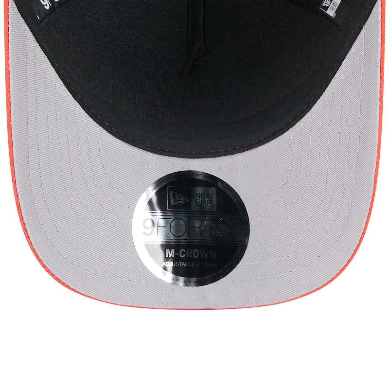 Men's New Era Black/Orange Cleveland Browns 2025 NFL Draft 9FORTY M-Crown A-Frame Adjustable Hat