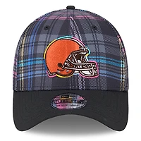 Casquette à carreaux 39THIRTY Flex Cleveland Browns 2024 NFL Crucial Catch pour homme New Era noire