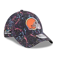 Men's New Era  Black Cleveland Browns 2025 NFL Crucial Catch 39THIRTY Flex Hat