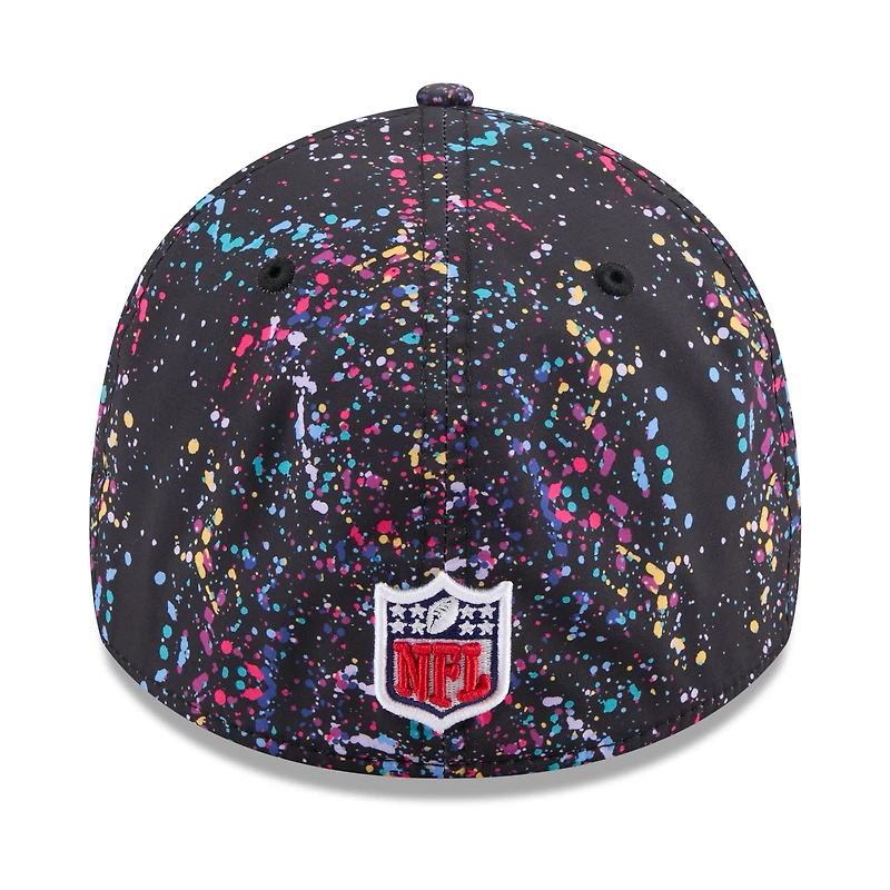 Men's New Era Black Cleveland Browns 2025 NFL Crucial Catch 39THIRTY Flex Hat