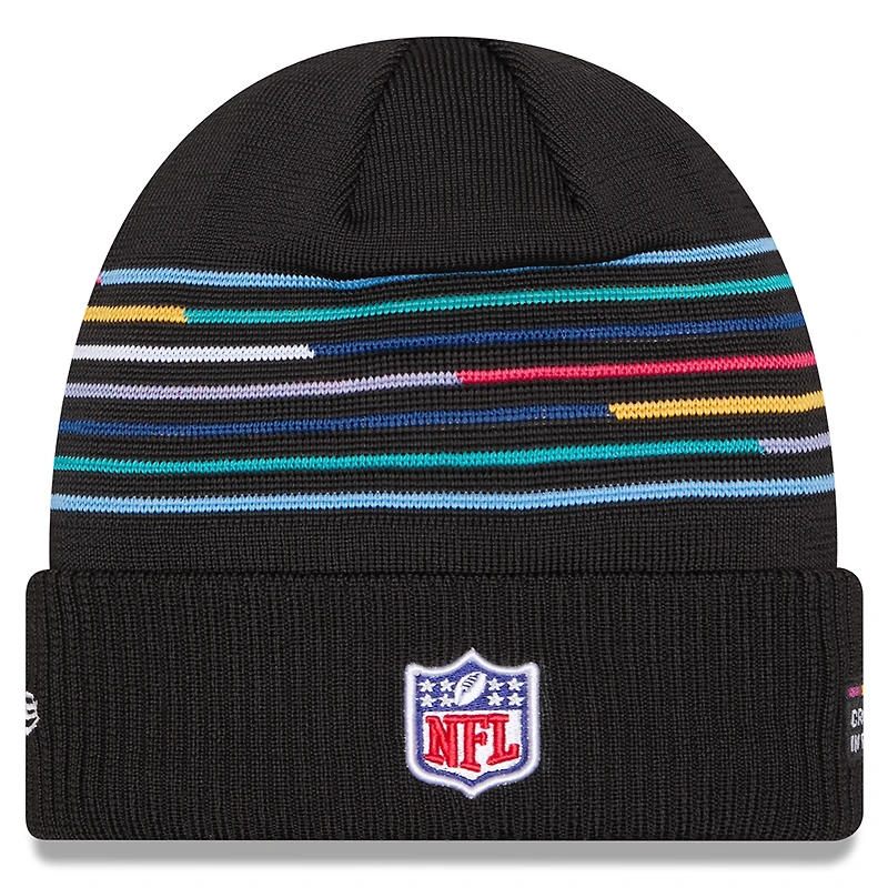 Men's New Era Black Cleveland Browns 2025 NFL Crucial Catch Cuffed Knit Hat
