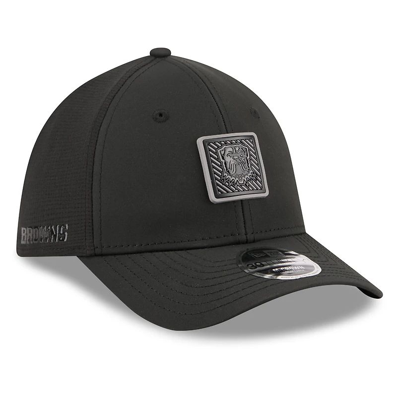 Casquette New Era Flex noire Cleveland Browns 2026 NFL Training Camp 39THIRTY pour homme