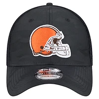 Casquette 39THIRTY Flex noire à motif camouflage actif Cleveland Browns de New Era pour homme
