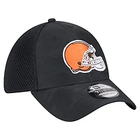 Casquette 39THIRTY Flex noire à motif camouflage actif Cleveland Browns de New Era pour homme