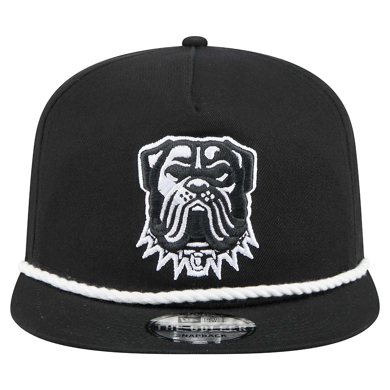 Men's New Era Black Cleveland Browns B-Dub Golfer Snapback Hat
