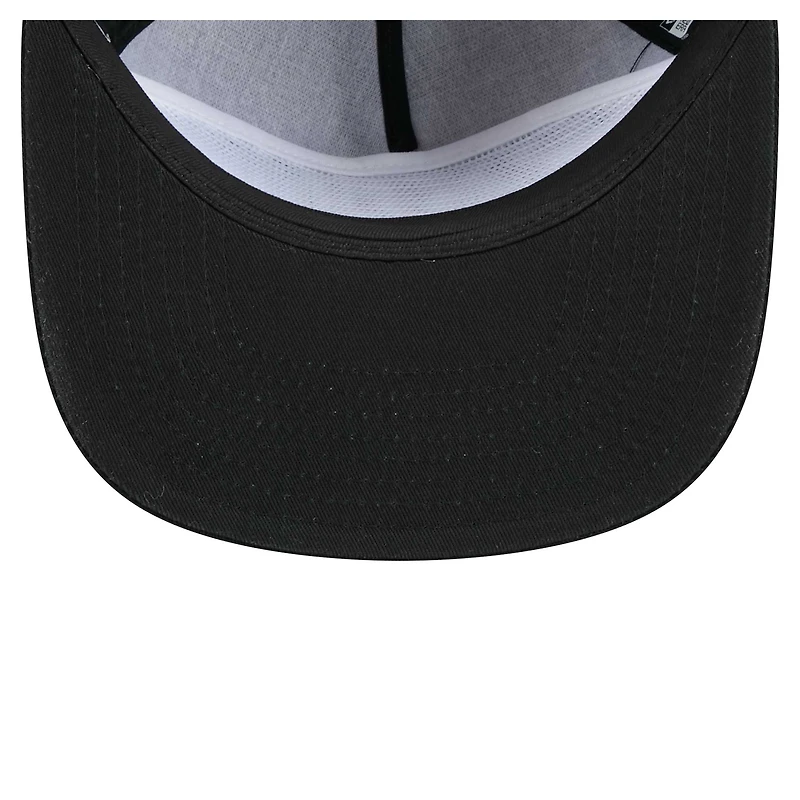 Men's New Era Black Cleveland Browns B-Dub Golfer Snapback Hat