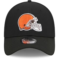 Casquette flexible principale 39THIRTY des Cleveland Browns New Era pour hommes, noire