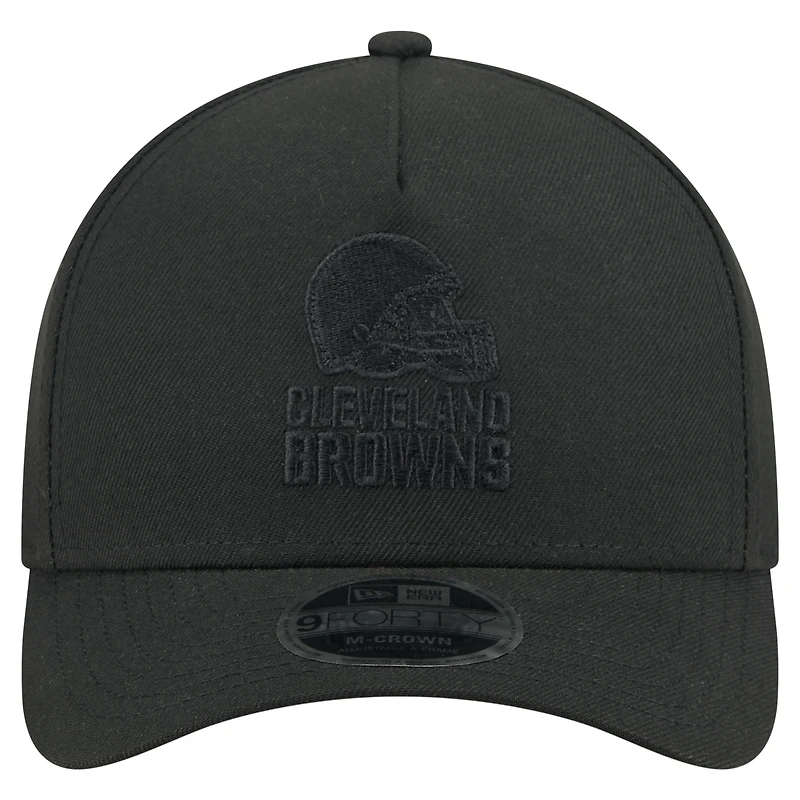 Casquette ajustable New Era 9FORTY M-Crown A-Frame noire pour homme