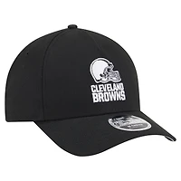 Men's New Era  Black Cleveland Browns Team Collection 9FORTY M-Crown A-Frame Adjustable Hat