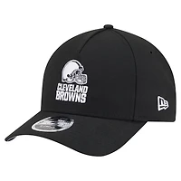 Casquette ajustable New Era 9FORTY M-Crown A-Frame noire pour homme, collection équipe Cleveland Browns