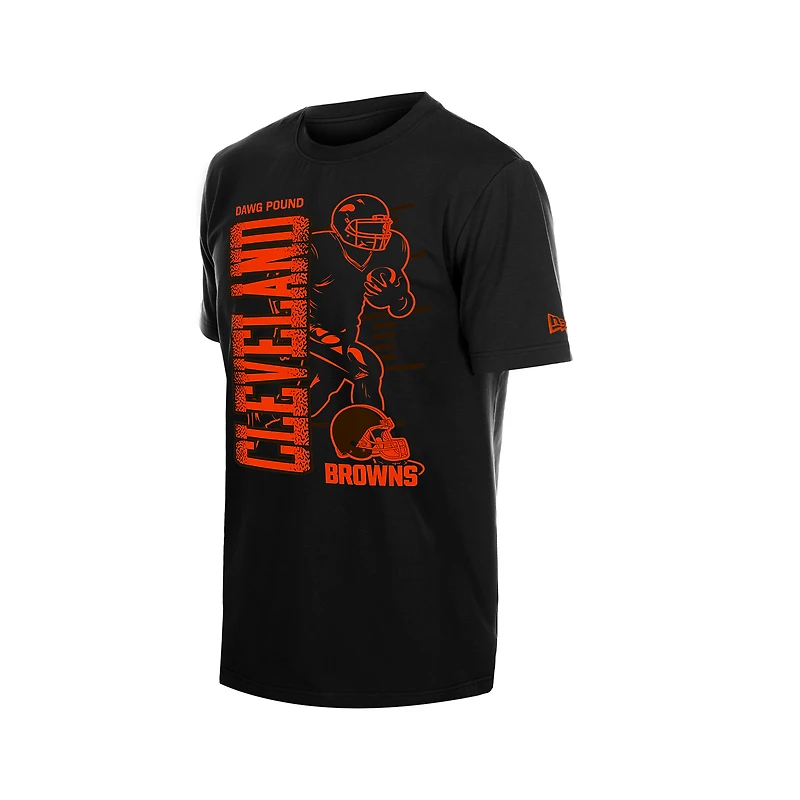 T-shirt noir New Era pour homme, camp d'entraînement des Cleveland Browns