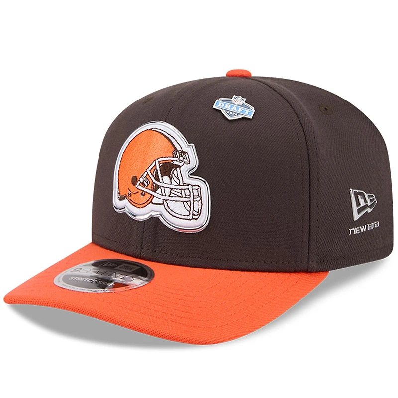 Men's New Era  Brown/Orange Cleveland Browns 2026 NFL Draft 9SEVENTY Adjustable Hat