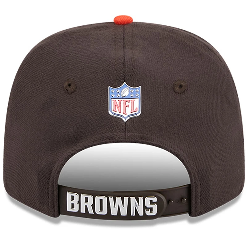 Casquette ajustable New Era marron/orange Cleveland Browns 2026 NFL Draft 9SEVENTY pour homme