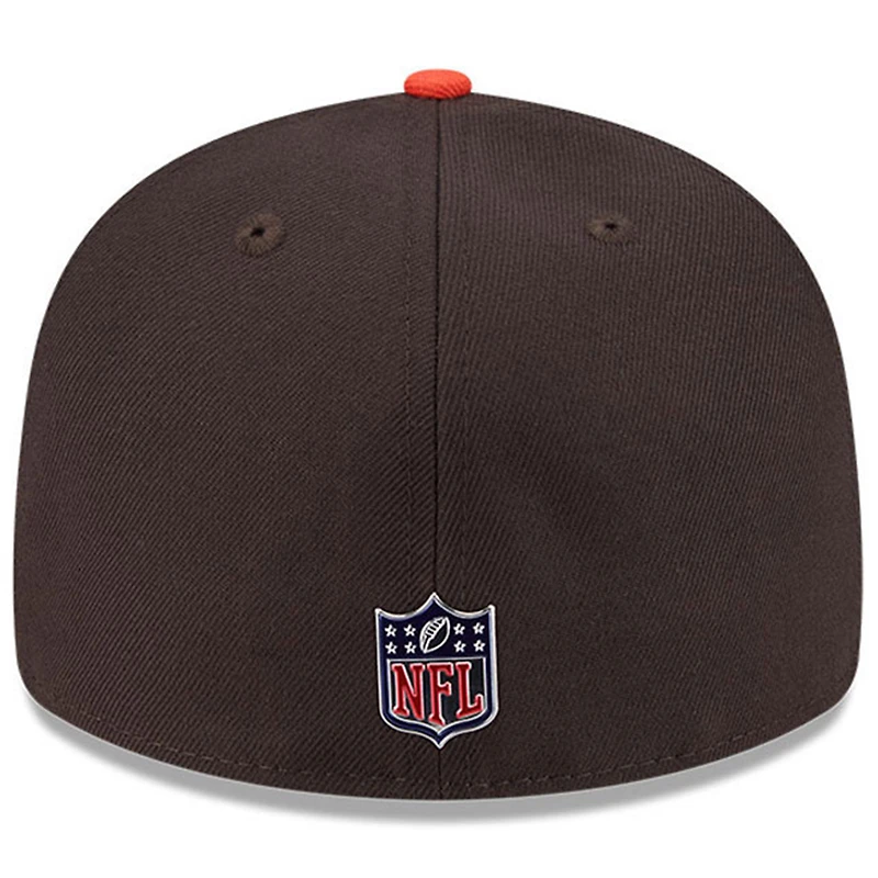 Casquette ajustée New Era marron/orange Cleveland Browns 2026 NFL Draft 59FIFTY pour homme