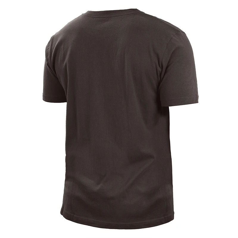 T-shirt pour homme Cleveland Browns 2022 Sideline Ink Dye marron New Era