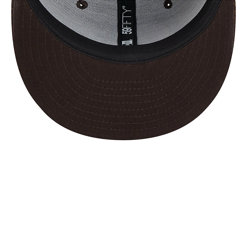 Men's New Era Brown Cleveland Browns 2024 Sideline 59FIFTY Fitted Hat