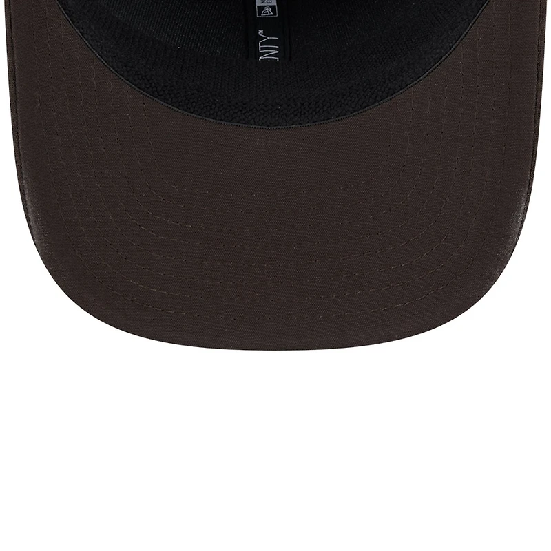 Casquette extensible à bouton-pression New Era pour hommes des Cleveland Browns 2024 Sideline 9SEVENTY marron