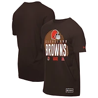 T-shirt marron New Era pour homme, camp d'entraînement NFL 2025 des Cleveland Browns