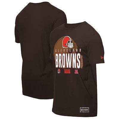 T-shirt marron New Era pour homme, camp d'entraînement NFL 2025 des Cleveland Browns