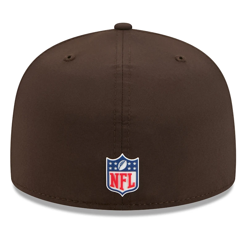 Men's New Era Brown Cleveland Browns 2025 Sideline  59FIFTY Fitted Hat