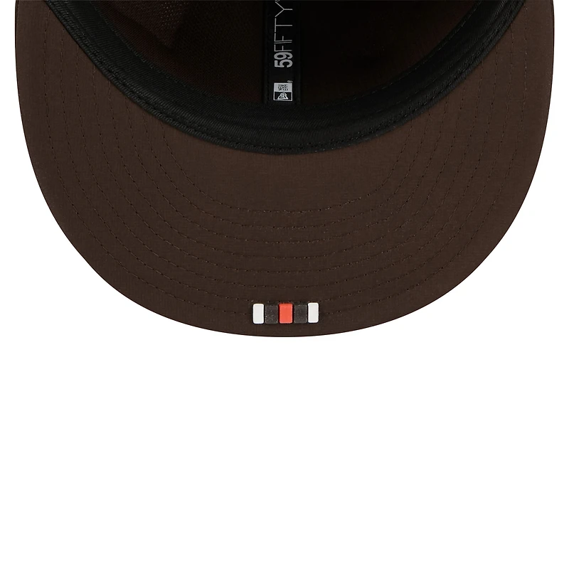 Men's New Era Brown Cleveland Browns 2025 Sideline  59FIFTY Fitted Hat