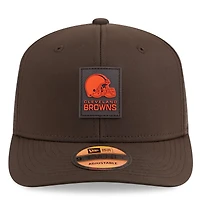 Casquette ajustable 9SEVENTY Trucker marron des Cleveland Browns 2025 pour homme de New Era