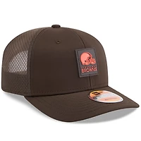 Casquette ajustable 9SEVENTY Trucker marron des Cleveland Browns 2025 pour homme de New Era