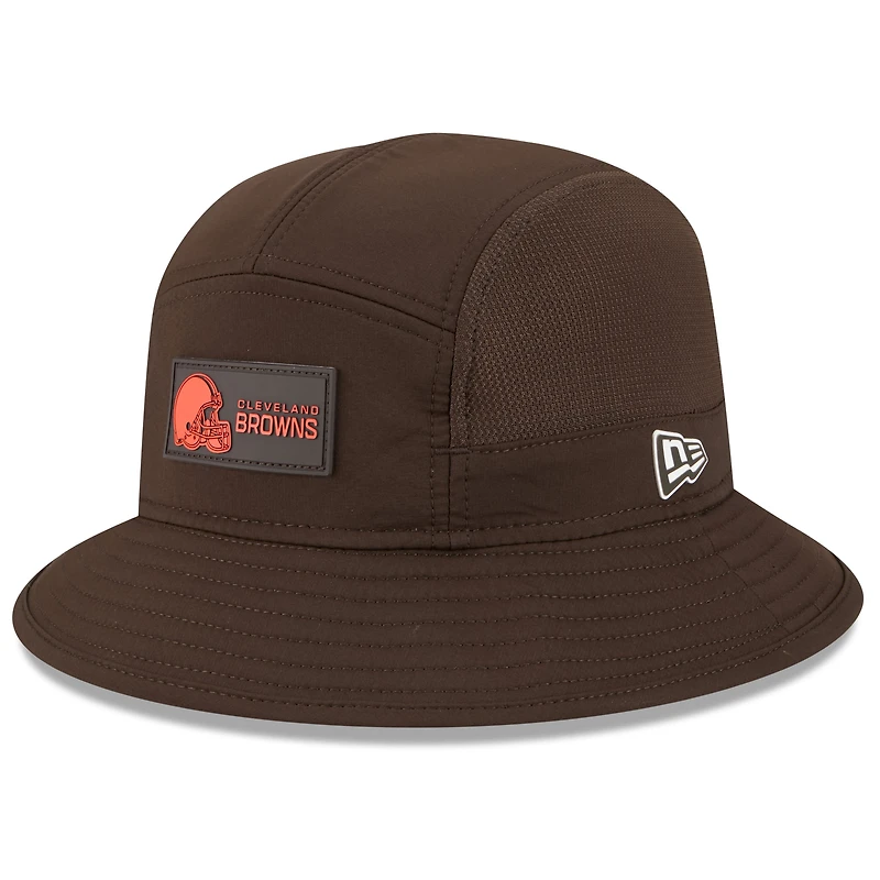 Men's New Era Brown Cleveland Browns 2025 Sideline  Bucket Hat
